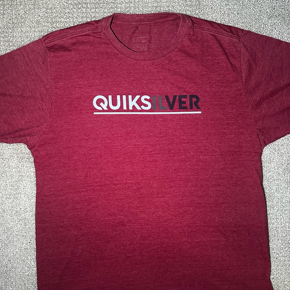 Quiksilver Men's Heathered Red Tee
